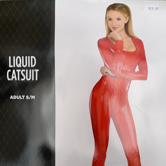 Adult Liquid Catsuits: Red & Black! New! - Picture 6 of 11
